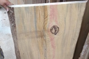 Short Pine slab lumber